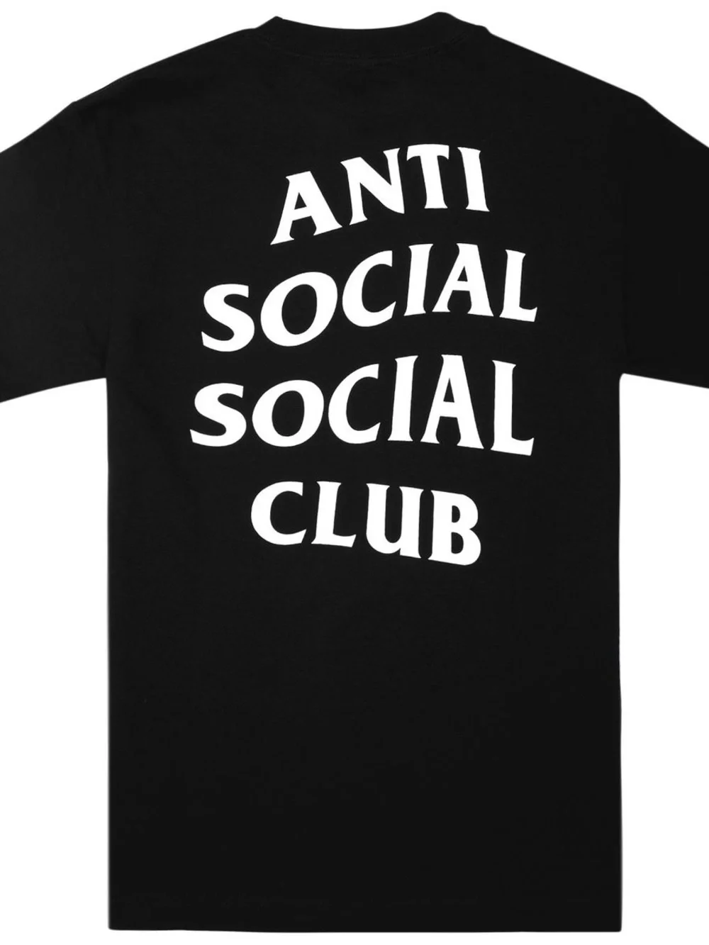 Anti Social Social Club Black Tee with White Chest Logo Size Small